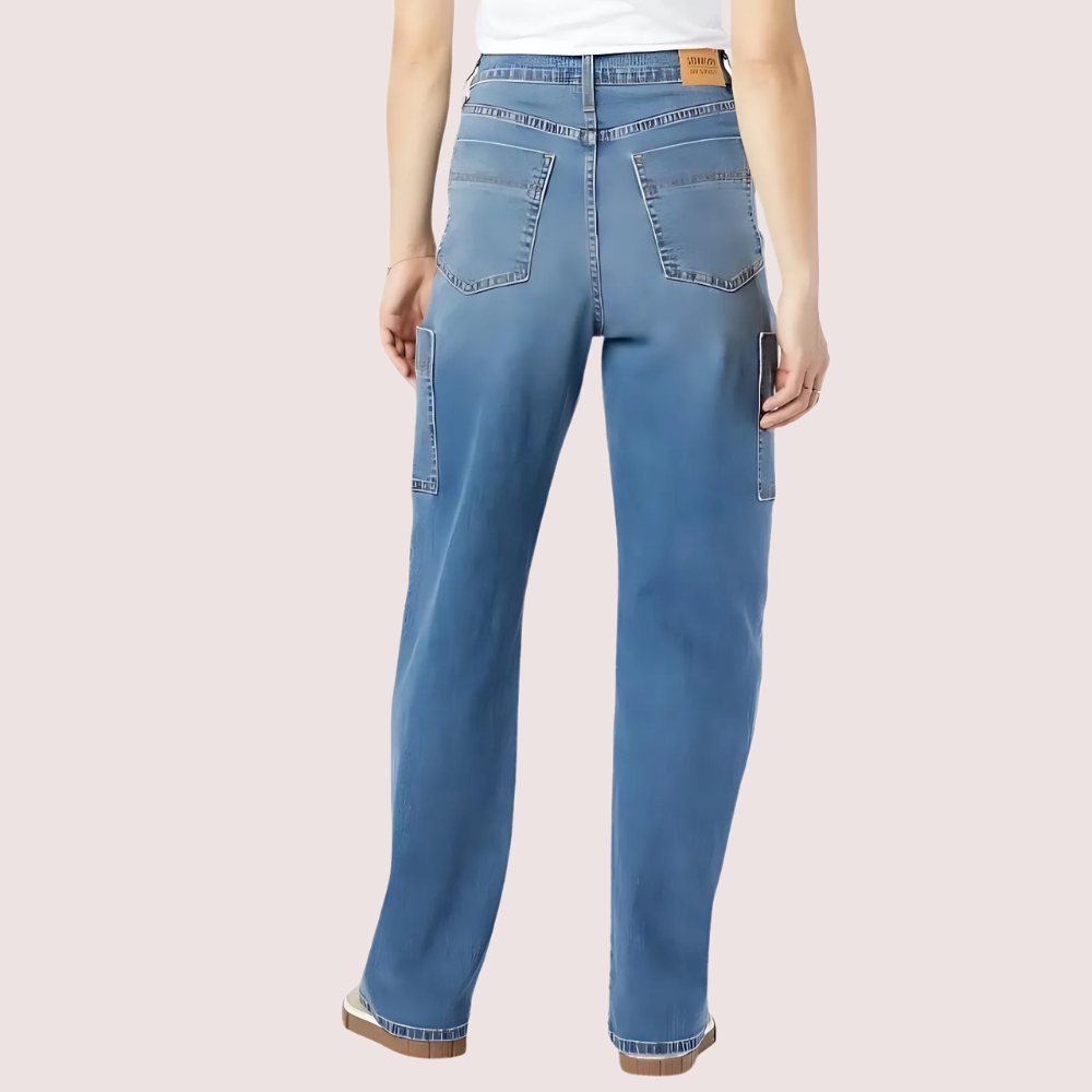 Women's Heritage Utility Loose Fit High Rise Jeans Snazzyway