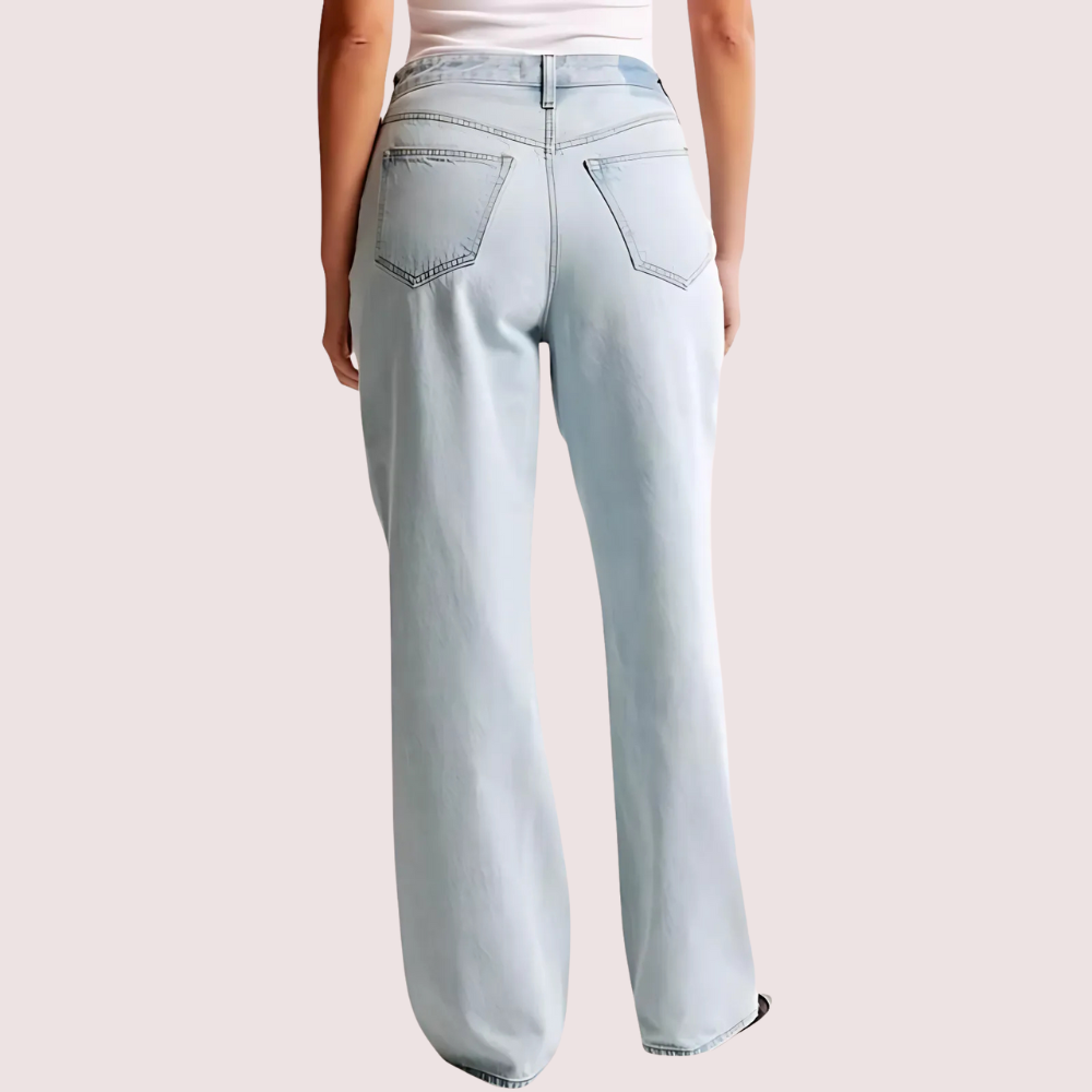 High Rise Loose Fit Denim for Curvy Women Snazzyway
