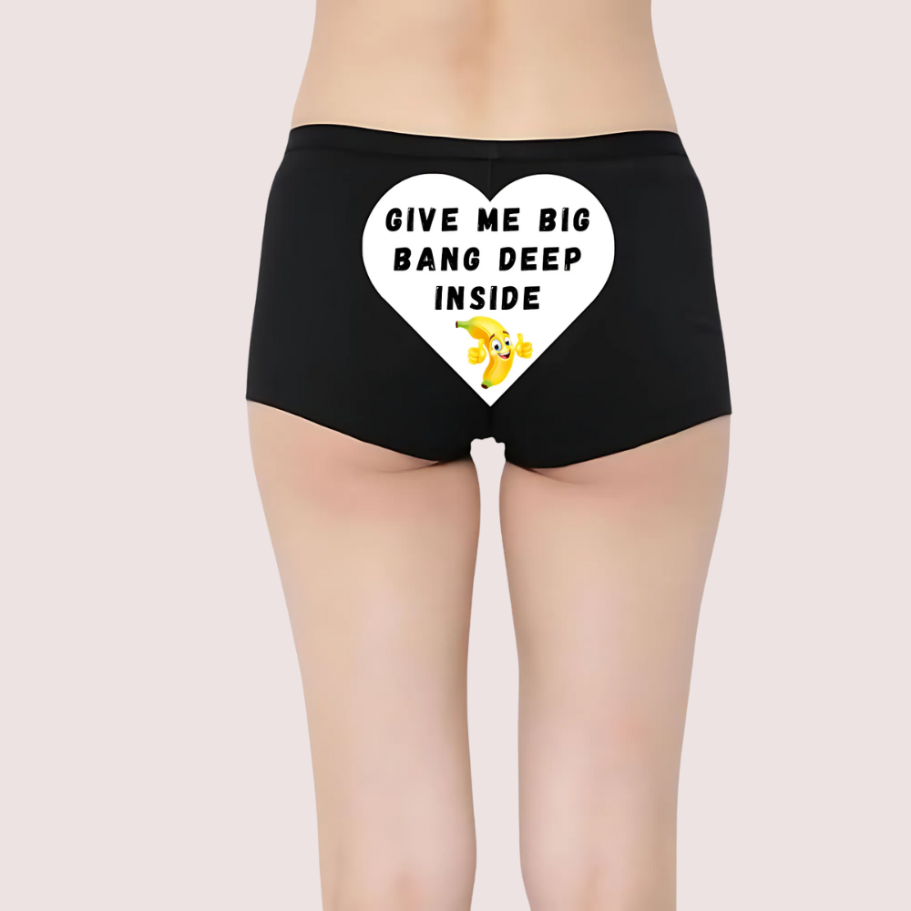 Custom Naughty Quotes Panty for Intimate Moments Snazzyway