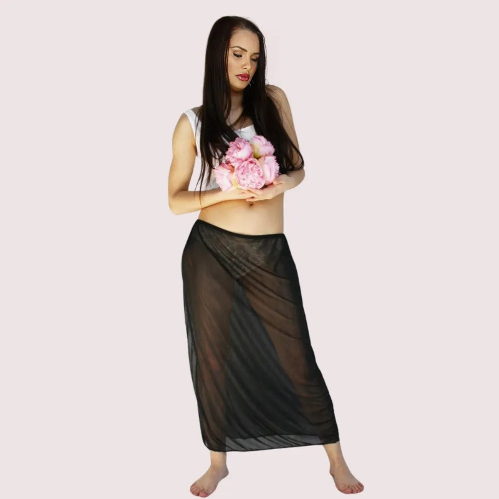 Twilight Elegance Sheer Underskirt – Plus Size