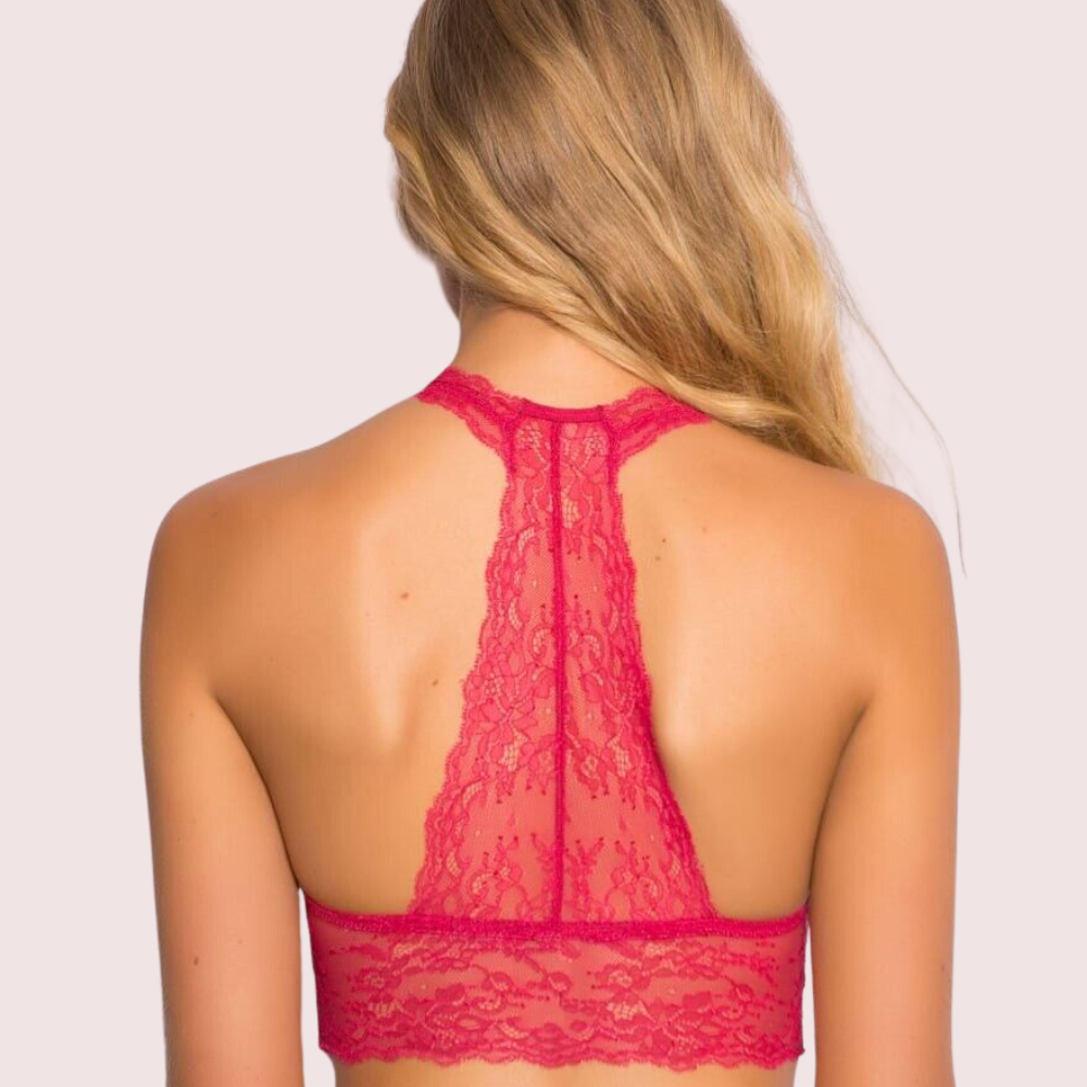 Sultry Dark Pink Lace Bralette for Everyday Glam
