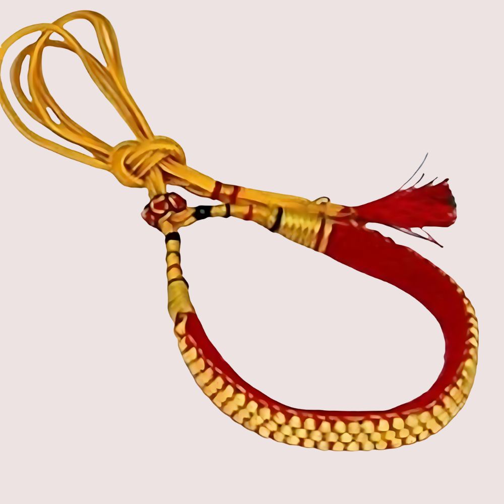 Gold Plated Kumauni Necklace with Pochi Set Snazzyway