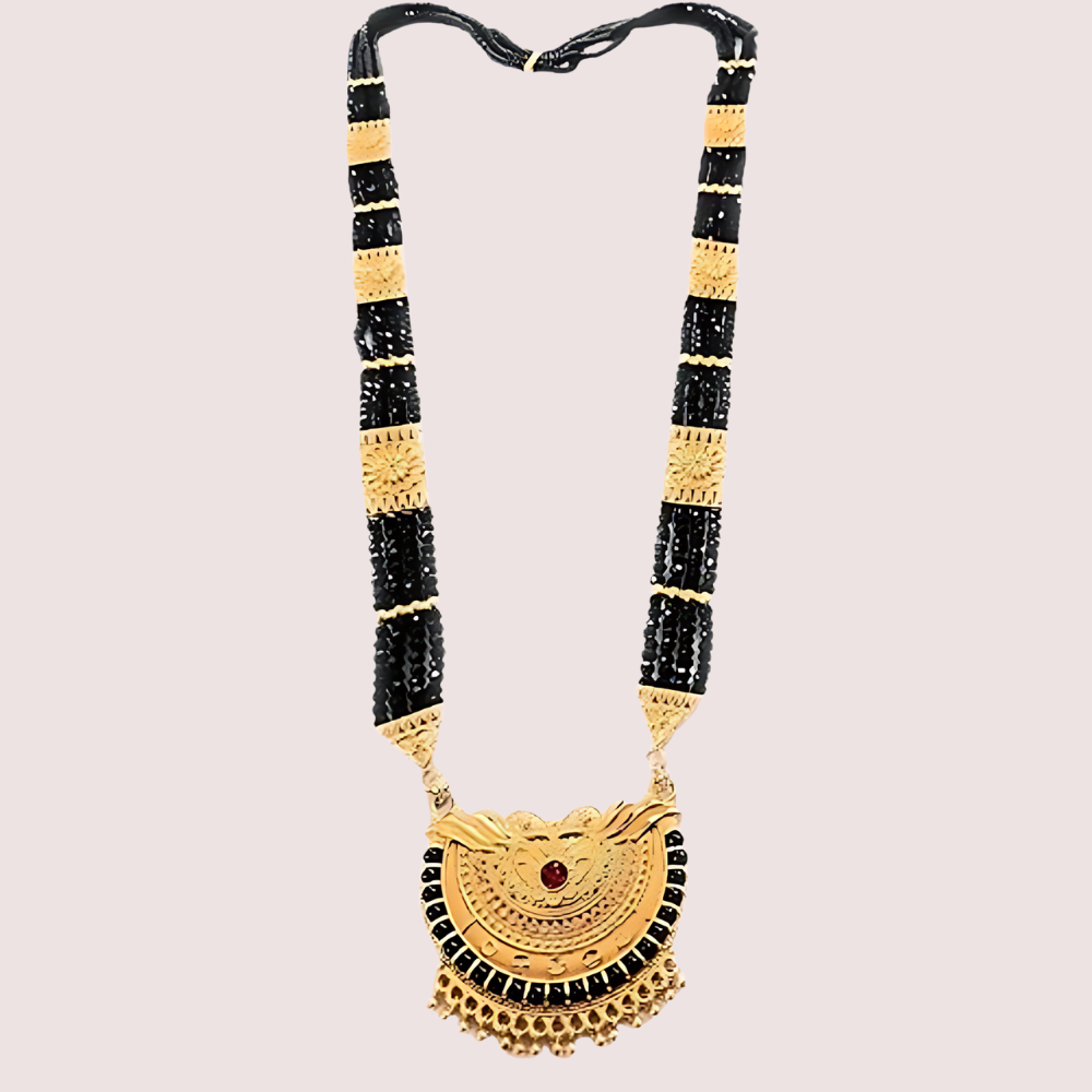 Traditional Gold Plated Pahadi Mangalsutra Snazzyway