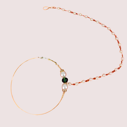 Uttarakhandi Round Nath in Elegant Gold Plating Snazzyway