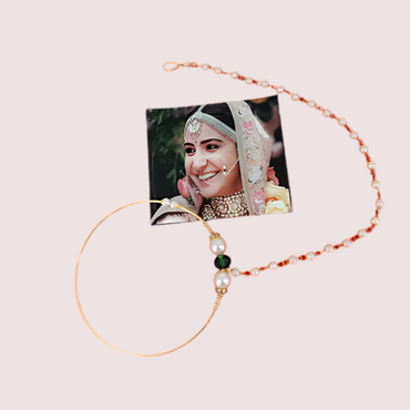 Uttarakhandi Round Nath in Elegant Gold Plating Snazzyway