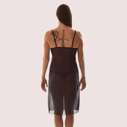 Moonlit Desire See-Through Nightdress