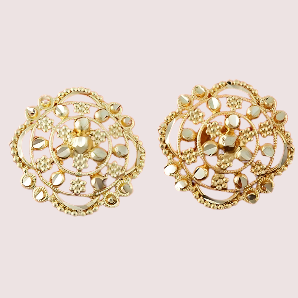 Traditional Gold Finish Earrings Set – Pack of 4 for Women Snazzyway