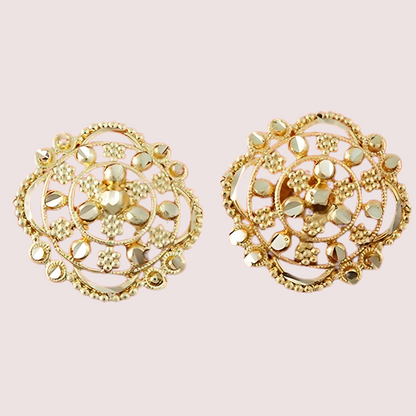 Traditional Gold Finish Earrings Set – Pack of 4 for Women Snazzyway