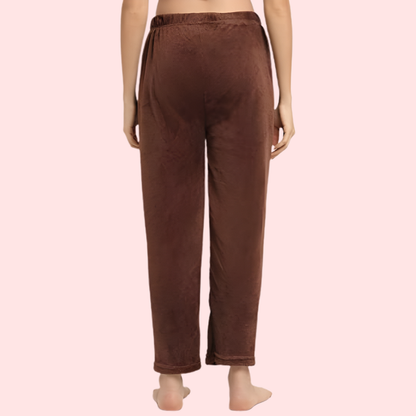 Womens Winter Cozy Warm Soft Fleece Pajama Pack of 2