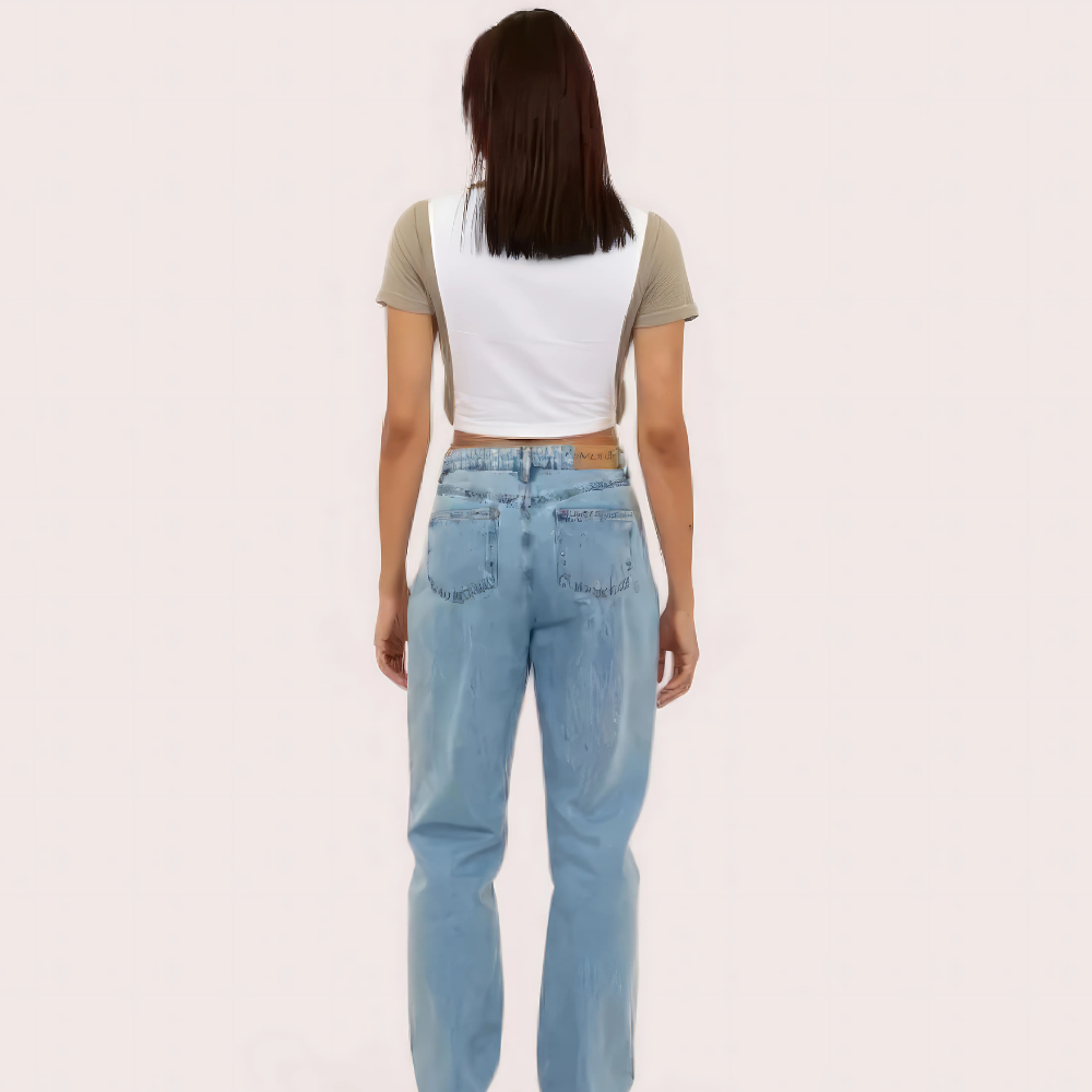 Women&#39;s &quot;Campus&quot; Polo Crop Top – Casual Varsity Style Tee