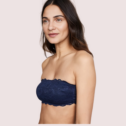 Sexy Tube Bandeau Bra Top in Striking Cobalt