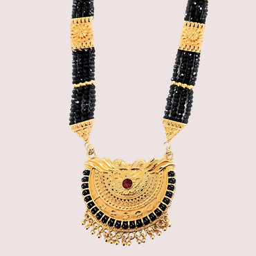 Traditional Gold Plated Pahadi Mangalsutra Snazzyway