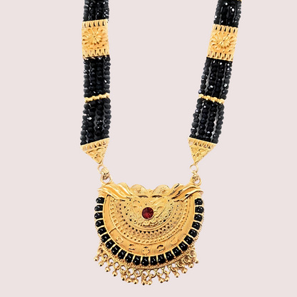 Traditional Gold Plated Pahadi Mangalsutra Snazzyway