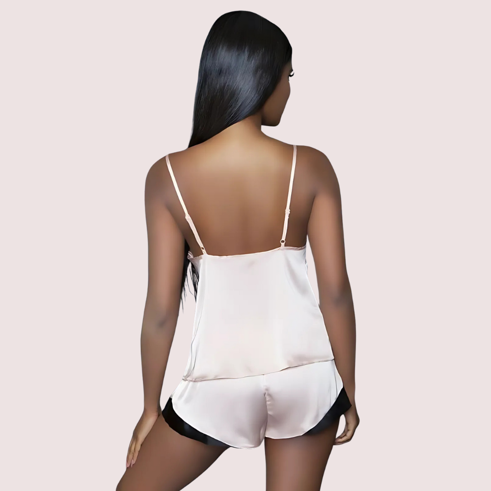 Luxe Silk Satin Cami & Shorts Set Snazzyway