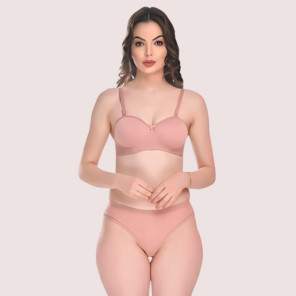 Padded Cotton Bra Panty Set for a Sexy You (2 pack)