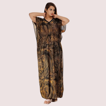 Printed Satin Nightie for Girls/Women