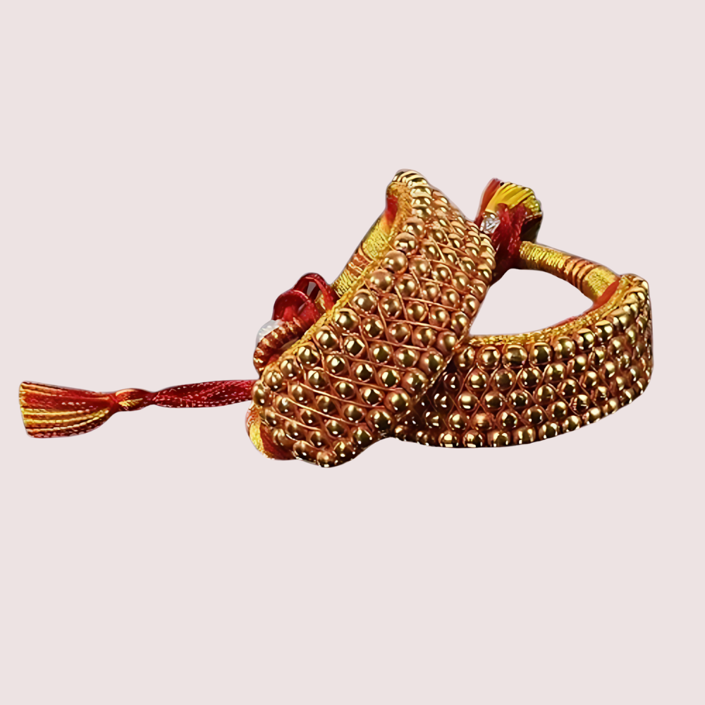 Copper Brass Golden Moti Pocchi Bracelet Snazzyway