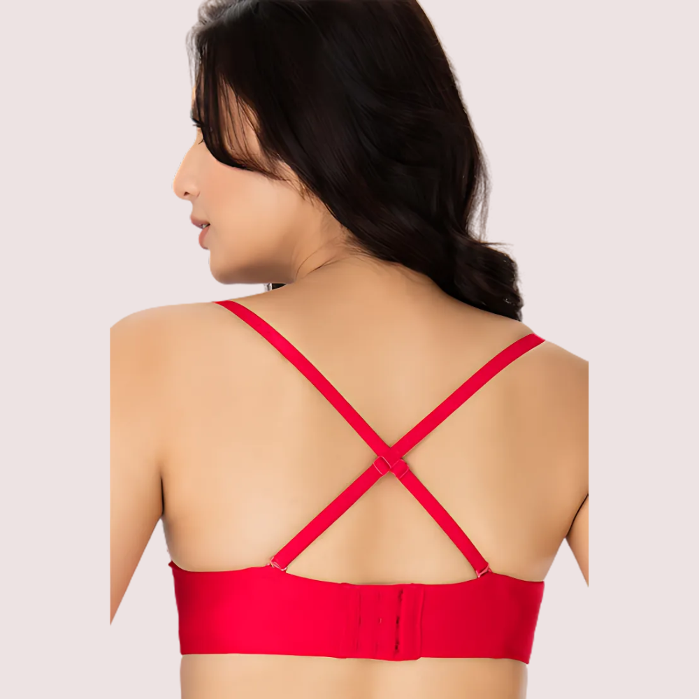 &quot;COMFY&quot; Moon Red Seamfree Luxury Strapless Multiway Padded Bra
