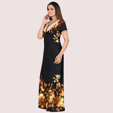 Satin Maxi Nightgown for Women
