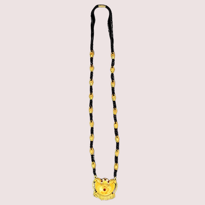 Traditional Golden Pahadi Mangalsutra for Women Snazzyway